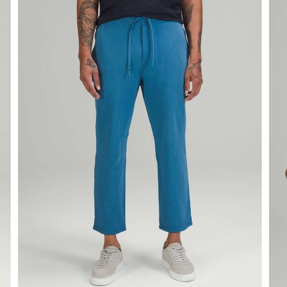 Lululemon Mens Relaxed-Fit French Terry Jogger Size L Light Blue Athleisure - Picture 13 of 15